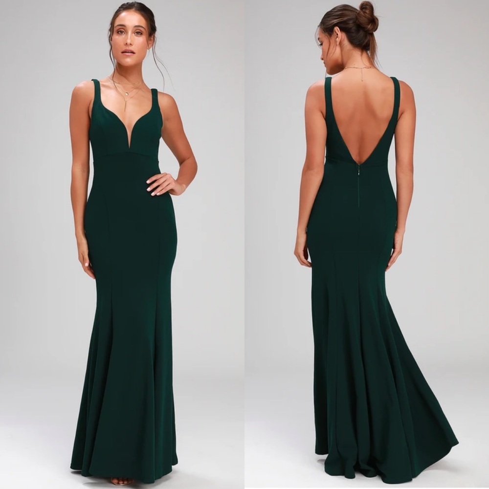 Lulu's Aperitif Emerald Green Sleeveless Maxi Dress